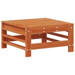 vidaXL Ensemble de salon de jardin 5 Pièces Brun cire Bois de pin massif