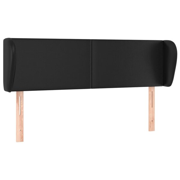 vidaXL Tête de lit avec oreilles Gris 147x23x78/88 cm Similicuir
