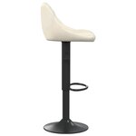 vidaXL Tabouret de bar Crème Velours