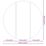 vidaXL Bâche de piscine gris clair Ø396 cm géotextile polyester