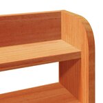 vidaXL Cadre de lit sans matelas cire marron 90x190 cm bois pin massif