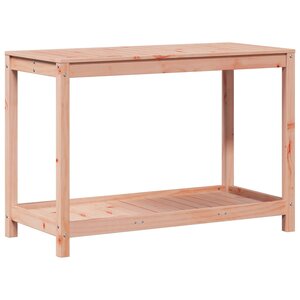 vidaXL Table de rempotage et étagère 108x50x75 cm bois massif douglas