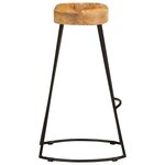 vidaXL Tabourets de bar lot de 2 bois de manguier massif