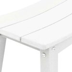 vidaXL Tabouret de bar 2 Pièces Blanc 52 x 43 x 73.5cm Plastique