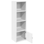 vidaXL Bibliothèque blanc 31x24x102 cm bois d'ingénierie