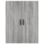 vidaXL Armoire murale sonoma gris 69 5x34x90 cm