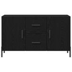Buffet vidaXL Noir Chêne 100x36x60 cm Bois d'ingénierie