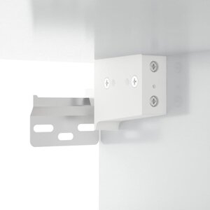 vidaXL Tables de chevet murales 2 Pièces blanc brillant 34x30x20 cm