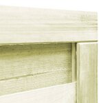 vidaXL Portillon Bois de pin imprégné 100x125 cm Vert