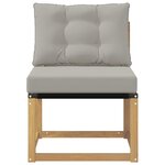 vidaXL Sofa de milieu extérieur Blanc