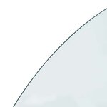 vidaXL Plaque en verre de cheminée Transparent 1200 x 500 mm Verre