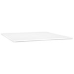 vidaXL Sommier à lattes de lit avec matelas Crème 160x200cm Similicuir