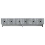 vidaXL Meuble TV 147 x 34 5 x 30 cm Sonoma gris Bois d'ingénierie