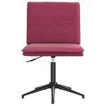 vidaXL Chaises à manger lot de 4 Rouge bordeaux Velours