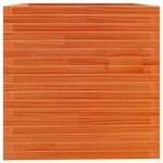 vidaXL Jardinière cire marron 70x70x72 5 cm bois de pin massif