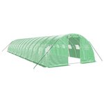 vidaXL Serre avec cadre en acier vert 56 m² 14x4x2 m