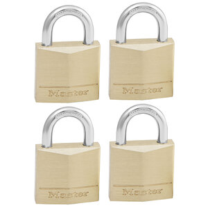 Lot de 4 Cadenas à Clé en Laiton  Doré  4 9 x 3 x 1 2 cm