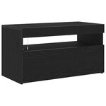 vidaXL Meuble TV Noir 75 x 35 x 40 cm Bois d'ingénierie