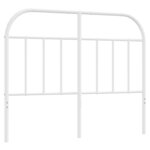 vidaXL Tête de lit métal blanc 120 cm