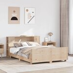 vidaXL Cadre de lit sans matelas 140x200 cm bois massif de pin