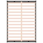 vidaXL Cadre de lit sans matelas noir 140x190 cm bois massif