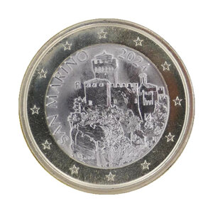 1 euro Saint Marin 2024 face nationale - La tour Cesta.