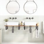vidaXL Dessus de meuble de salle de bain non traité bois d'acacia