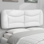 vidaXL Coussin de tête de lit Hvar blanc 137 cm similicuir