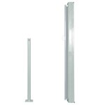 vidaXL Auvent latéral rétractable 120 x 300 cm Gris