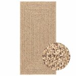 vidaXL Tapis ZIZUR beige 60x110 cm aspect de jute intérieur extérieur