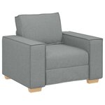 vidaXL Canapé Fauteuil Gris Clair 100x78x84 cm Tissu