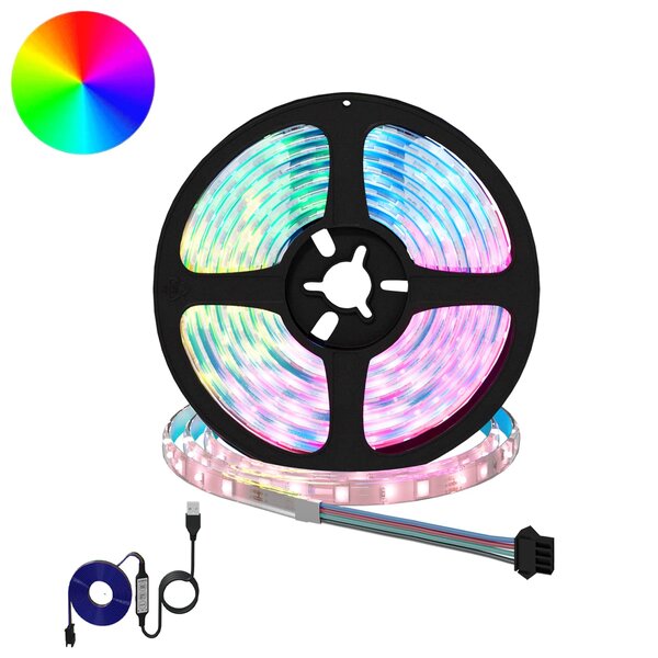 vidaXL Bande LED 12 Pièces Noir et Transparent 2300 mm