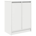 vidaXL Buffet blanc 57x34x76 cm bois d'ingénierie