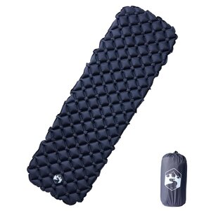 vidaXL Matelas de camping gonflable 1 personne gris 190x58x6 cm