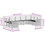 vidaXL Ensemble de canapés d'extérieur 9 pc Naturel