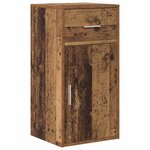 vidaXL Bureau d'angle avec tiroir 2 Pièces Bois ancien 102 x 50 x 75 cm