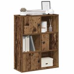 vidaXL Bibliothèque vieux bois 60x24x76 5 cm bois d'ingénierie