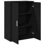 vidaXL Buffet Chêne Noir 60x31x84 cm Bois de Placage