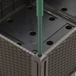 vidaXL Jardinière avec treillis marron 160x40x142 5 cm PP