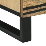 vidaXL Cabinet de chevet 40x33.5x46 cm en bois solide de mangue et bois aggloméré