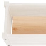vidaXL Jardinières d'extérieur 2 Pièces Blanc 60x31x31 cm Bois de pin