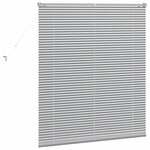 vidaXL Store de Fenêtre avec des rideaux Argent Aluminium