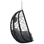 vidaXL Chaise suspendue polyrotin 91 x 54 5 x 107 cm Anthracite