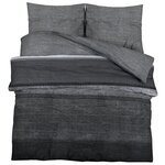 vidaXL Ensemble de housse de couette gris foncé 140x200 cm Coton