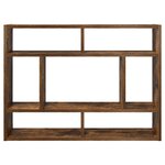 vidaXL Étagère murale Chêne fumé 75x16x55 cm Bois d'ingénierie