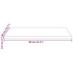 vidaXL Dessus de table blanc 80x40x2 5 cm bois de pin massif