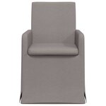 vidaXL Chaises de salle à manger 2 Pièces Taupe 57 x 67 x 95 cm tissu