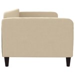 vidaXL Lit de repos crème 90x200 cm tissu
