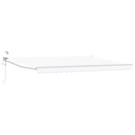 vidaXL Auvent rétractable électrique Blanc 5 x 3 m