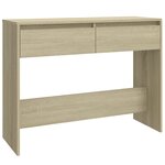 vidaXL Table console chêne sonoma 100x35x76 5 cm bois d'ingénierie